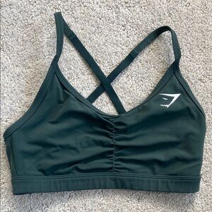 Dark Green Gymshark Sports Bra